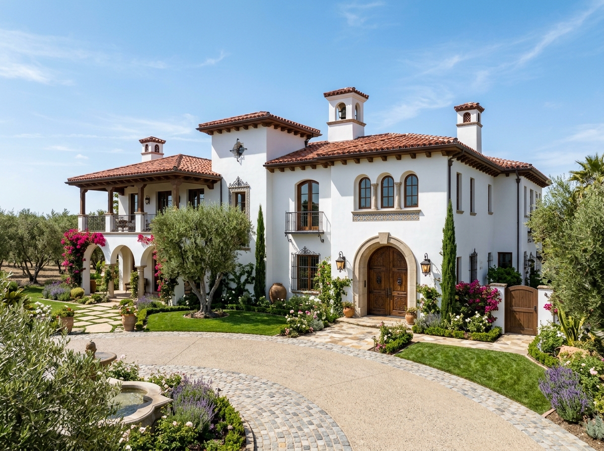 Spanish Colonial Estate Facade