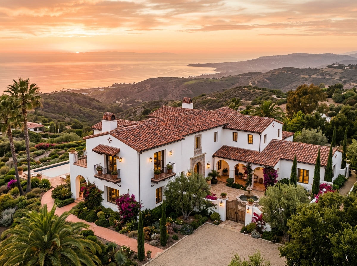 Estate at Sunset